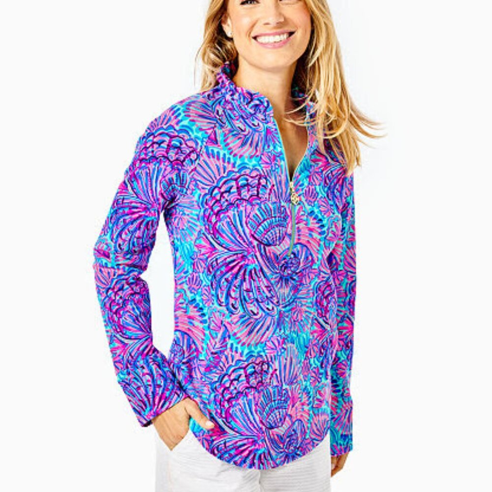 NWT Skipper Ruffle Popover in Turquoise Oasis Shelleidoscope